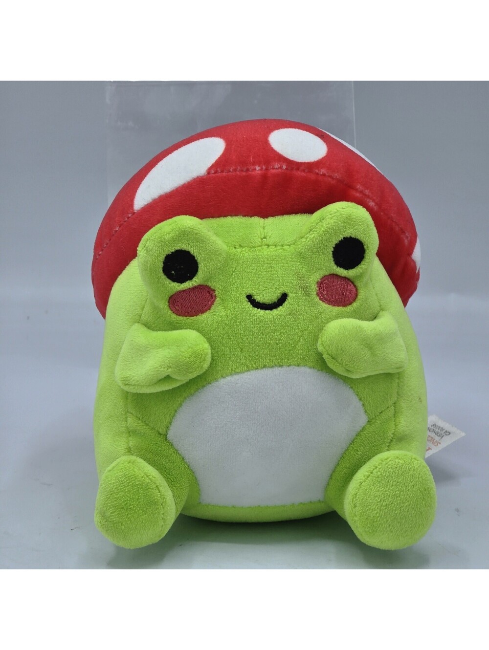 Fiesta Franklin 6" Mushroom Frog Plush Green Red Toadstool Stuffed Animal 2024